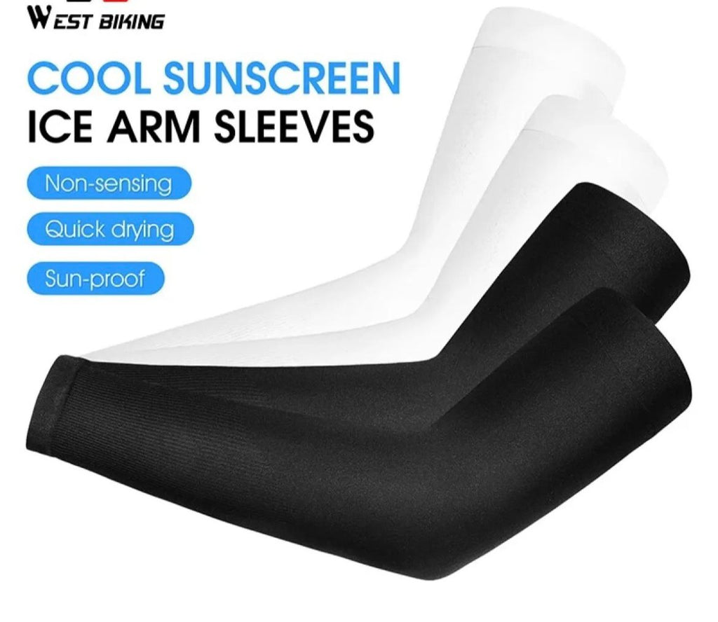 West biking UPF50+ cool cycling sleeve sports arm sleeves anti-sunburn sunscreen uv driving fishing fitness body entertainment