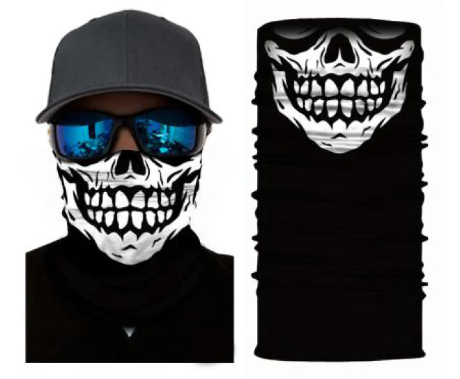 Giggle skull bandana neck gaiter