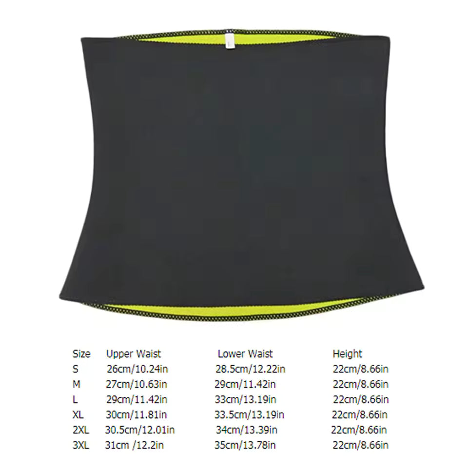 Women Neoprene Tummy Wrap Belt Fitness Body Shaping Waist Trainer Corset Band