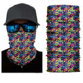 Sugar lollies print bandana neck gaiter