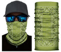 Green paisley bandana neck gaiter