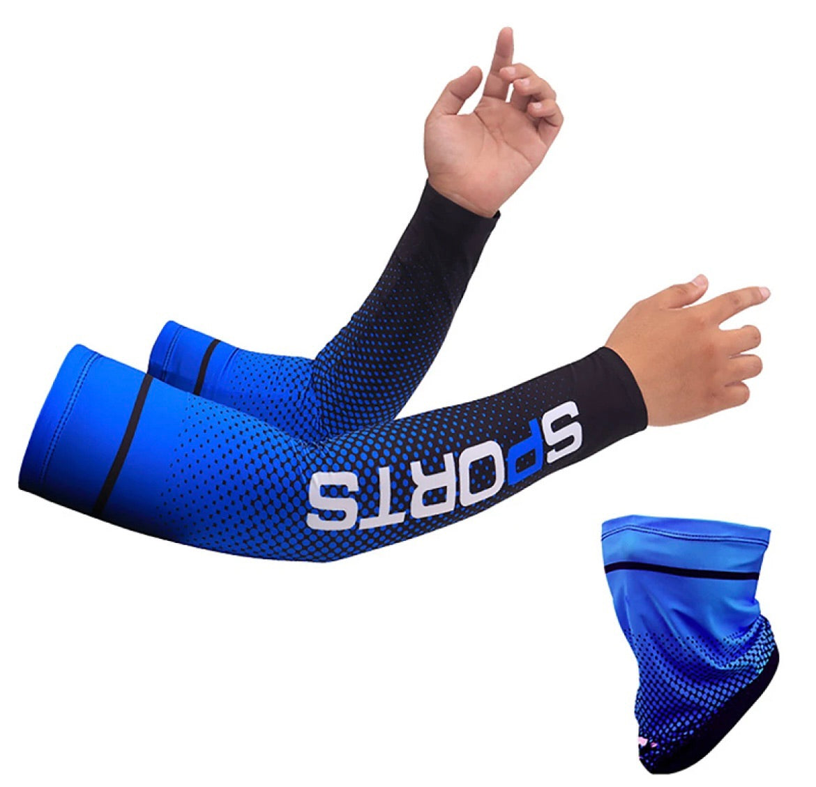 2023 new ice silk sleeve sunscreen cuff uv sun protection arm sleeve anti slip men women