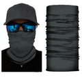 Dark grey bandana neck gaiter