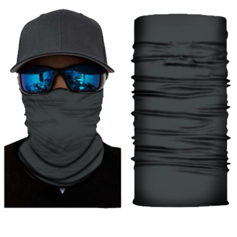 Dark grey bandana neck gaiter