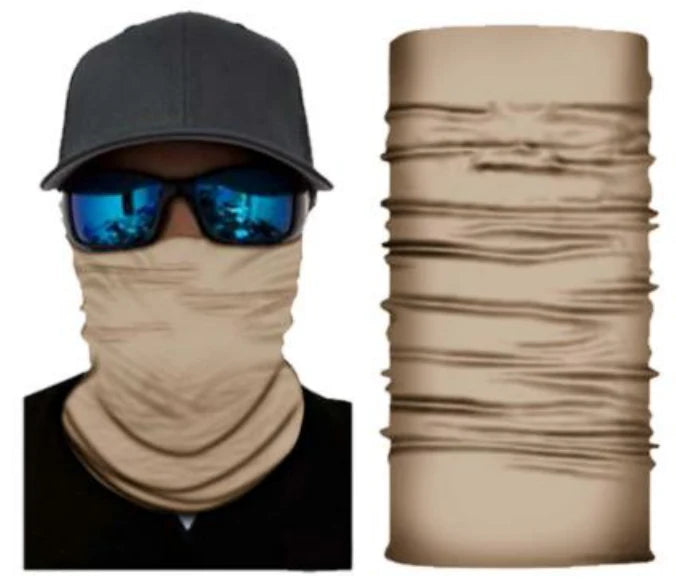 Cream sand bandana neck gaiter