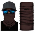 Dark brown bandana neck gaiter