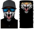 Tiger roar print bandana neck gaiter