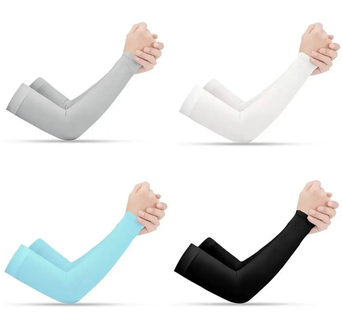 1 pair arm sleeves for women men summer ice silk sun protection arm sleeves for outdoor