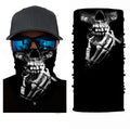 Skull print bandana neck gaiter