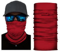 Plain red bandana neck gaiter