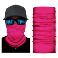 Plain pink bandana neck gaiter