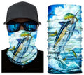 Fish print bandana neck gaiter