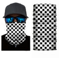 Black and white square bandana