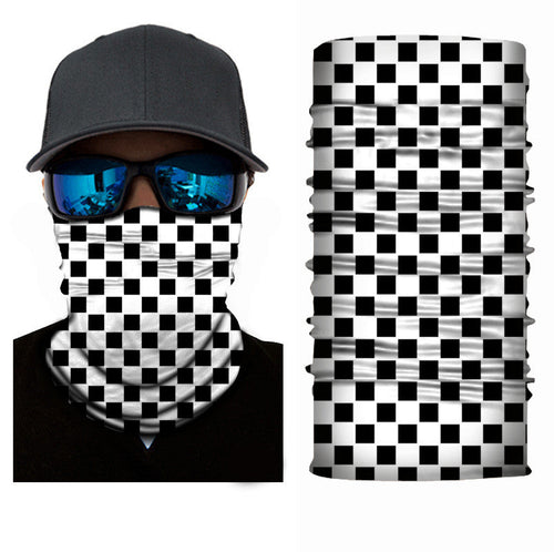 Black and white square bandana