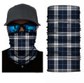 Grey and black lumber jack check bandana