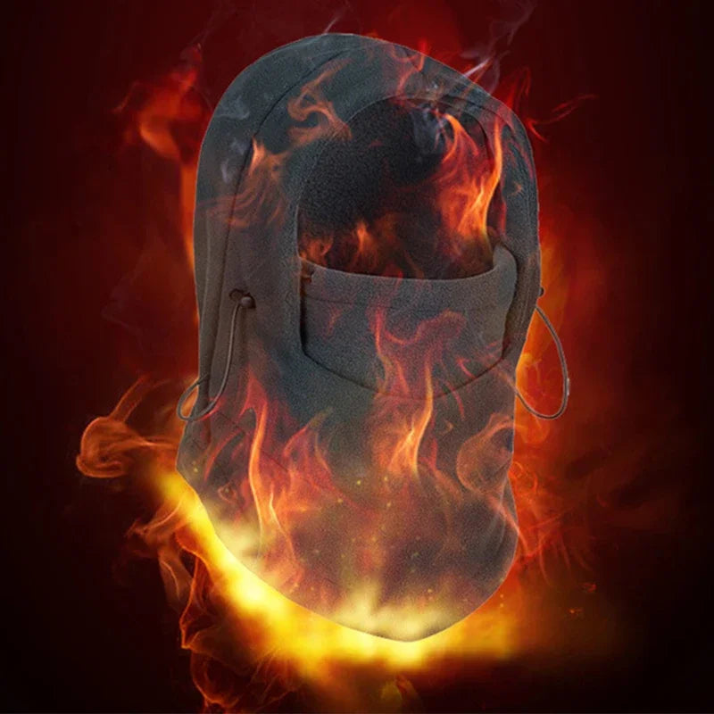 Waterproof Fleece Balaclava Hooded Neck Warmer for Winter