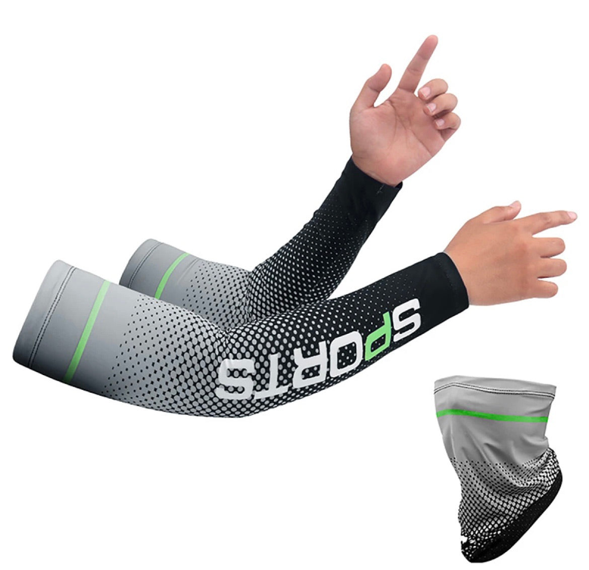 2023 new ice silk sleeve sunscreen cuff uv sun protection arm sleeve anti slip men women