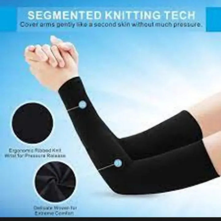 Pack of 4 with in Black colour Cotton Gloves Pair & Summer Neck gaiter Face Covering Unisex Summer Arm Sleeves and Cap , Neck Cover Face Mask