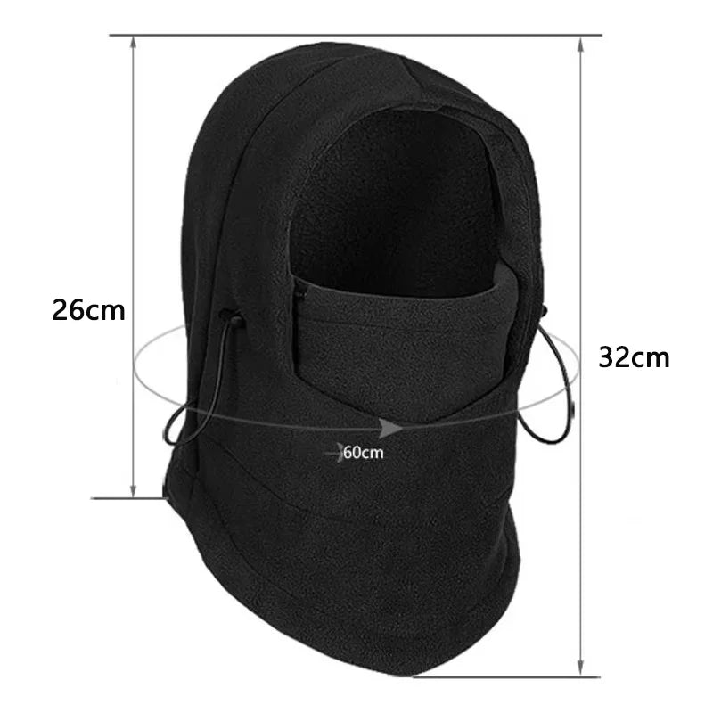 Waterproof Fleece Balaclava Hooded Neck Warmer for Winter