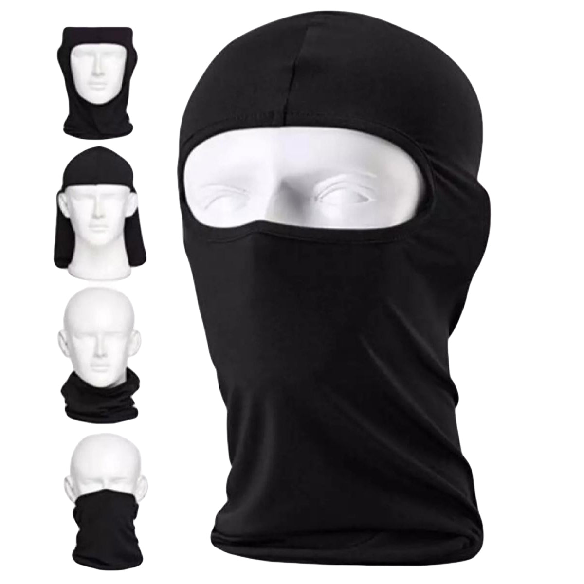 Premium 1 Pcs WINTER Full Face Ninja Ski Mask Breathable Motorcycle Winter Balaclava FACE MASK FOR MOTORCYCLE, BIKE & SKI Stylish and Functional Protective Gear for Optimal Comfort and Safety During Your Ride