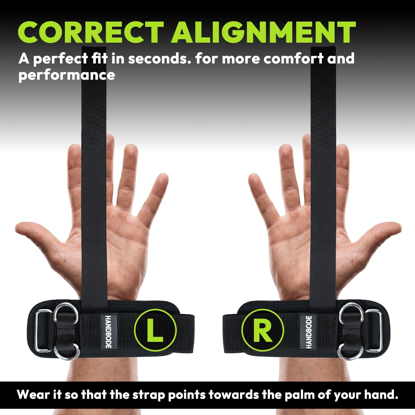 Weight Lifting Straps With Cuffed D Ring, Gym Wrist Straps for Men, Fit Cable Machine Workout, Black Nylon, Extra-Long & Extra-Thick, Enhanced Grip, Weightlifting, 2 PCS